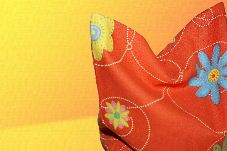 cuscino in noccioli di ciliegia